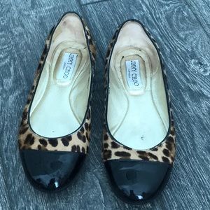 Leopard print flats.